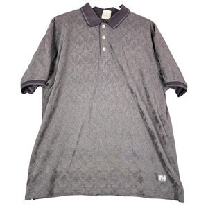 Men's Disney Store Polo‎ Shirt Size L Golf Mickey Mouse Gray Short Sleeve